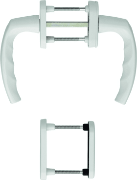 HOPPE Balkontürgarnitur Atlanta 0530/66N/U26/0530/66NS/49PNS, Aluminium