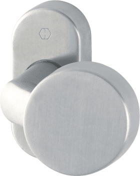 HOPPE Halbgarnitur FS-E58G/55,drehb.,o.Schl.ros.ov.,9,F69