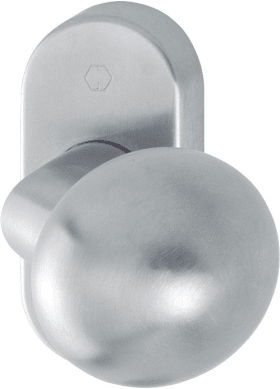 HOPPE Halbgarnitur FS-E50G/55,drehb.,o.Schl.ros.ov.,9,F69