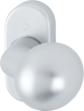 Hoppe Türknopf + Rosette 50G/55, Aluminium