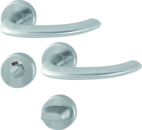 Hoppe Drückergarnitur Marseille E1138Z/42KV/42KVS, Edelstahl