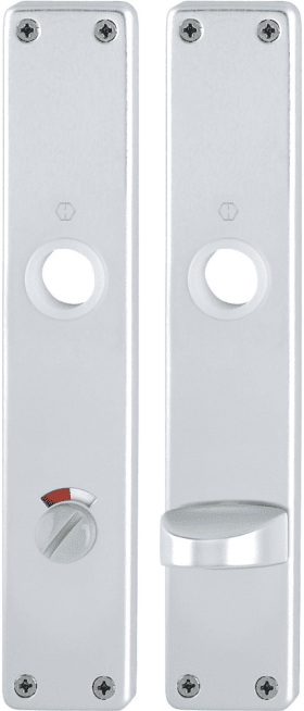 HOPPE Langschildpaar London 202SP, eckig o. No., WC/SS 78, TS 40, F1