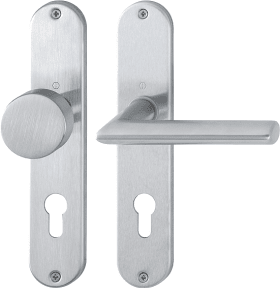 Hoppe Long Plate Stockholm E58/302/1140Z, Stainless Steel