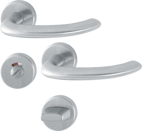 HOPPE Drückergarnitur Marseille E1138F/42/42KVS,WC/SS,8(8),F69,TS 40-45