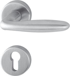 Hoppe door handle set Cardiff E1850Z/17KV/17KVS, stainless steel