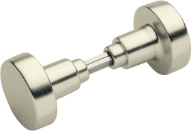 Hoppe Türknopf + Rosette 58, Aluminium