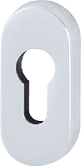 HOPPE Schlüsselrosette 55S-SK,oval o. No.,PZ, 8mm,F1