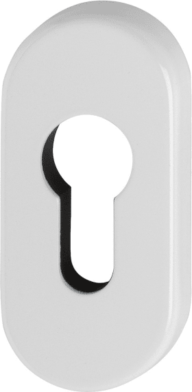 HOPPE Schlüsselrosette 55S-SK,oval o. No.,PZ, 8mm,F9016