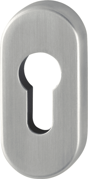 HOPPE Schlüsselrosette E55S-SK,oval o. No.,PZ, 3mm,F69