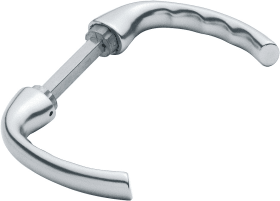 HOPPE Drückerpaar Tôkyô 1710, 8mm, TS 38-42,naturfarben eloxiert