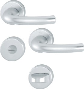 Hoppe Drückergarnitur Tokyo 1710/42/KV/42KVS, Aluminium