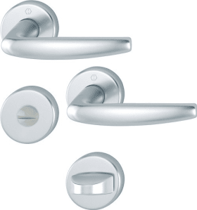 Hoppe Drückergarnitur Atlanta 1530/23KV/23KVS, Aluminium