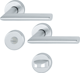 Hoppe Drückergarnitur Stockholm 1140/42KV/42KVS, Aluminium