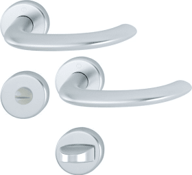 Hoppe Drückergarnitur Marseille 1138/42KV/42KVS, Aluminium