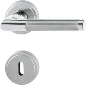 HOPPE Rosetten-Garnitur Capri M1950/15KV/15KVS SST RFL-R/L