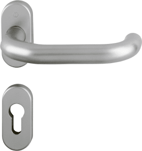 Hoppe Drückergarnitur Paris 138GF/55, Aluminium