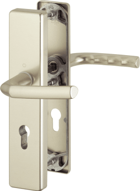 Hoppe security lever handle set 1117/2221A/2440, aluminium