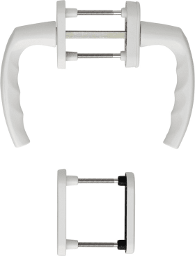 HOPPE Balkontürgarnitur Atlanta 0530/66N/U26/0530/66NS/49PNS, Aluminium