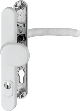 HOPPE Schutz-Wechselgarnitur mit Schmalschild Luxembourg 86G/3359ZA/3357N/1500, Aluminium