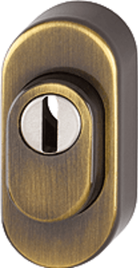 HOPPE Schutzrosette M55S-ZA,oval,16mm,ZA/PZ,brü. lack.