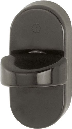 HOPPE Riegelolive OL92/55S,40mm,oval,dunkelbraun seidenglänzend beschichtet