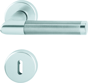 Hoppe Drückergarnitur Amsterdam 1400/42H/42HKVS, Aluminium