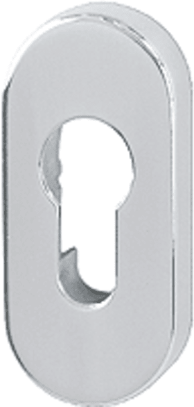 HOPPE Schlüsselrosette M55S,oval o. No.,PZ, 8mm,F49-R