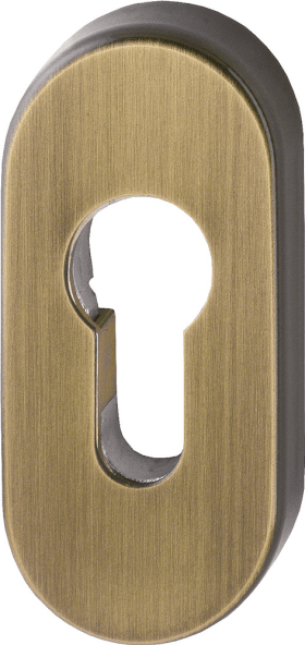 HOPPE Schlüsselrosette M55S,oval o. No.,PZ, 8mm,F73