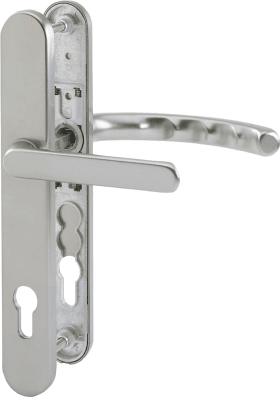 HOPPE Drückergarnitur mit Schmalschild Luxembourg 099KH/3357N/1500, Aluminium