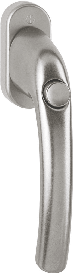 Hoppe Fenstergriff Tokyo mit Druckknopf, selbstsperrend