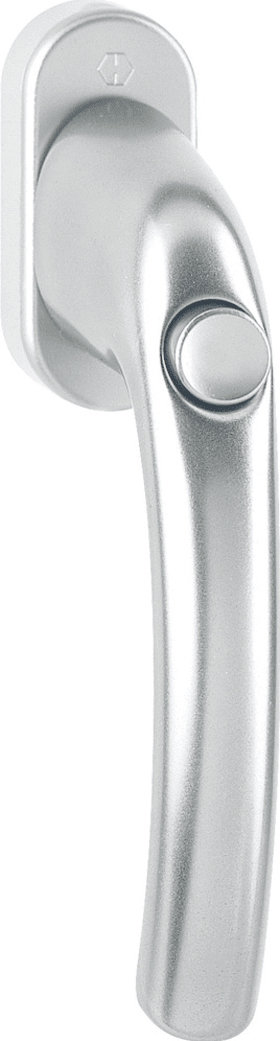 Hoppe Fenstergriff Tokyo mit Druckknopf, selbstsperrend