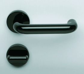 WC-DRÜCKERGRT. U-FORM BZG 80.23/80 M.ROS. DUNKELGRAU 18 (EINZELVERPACKUNG)