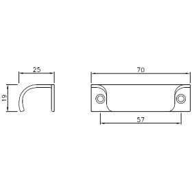 HEBETÜRGRIFF 8052/70 MM F 2 
