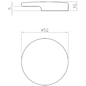 GLASFALZGRIFF 8052 NYLON WEISS 