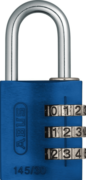 ABUS Zahlen-Vorhangschloss-Set 145, Aluminium