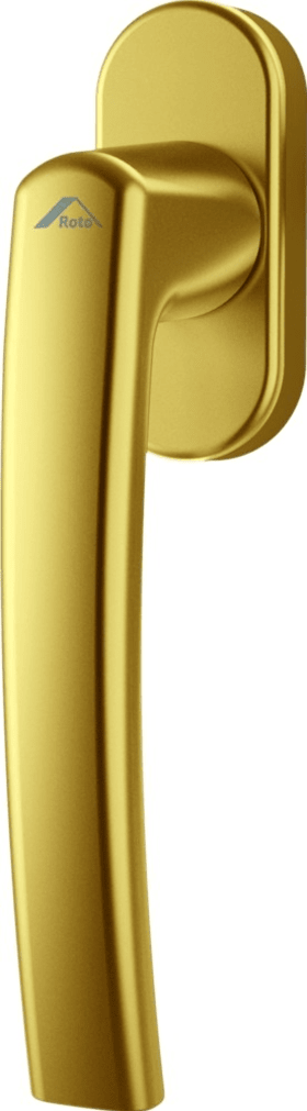 ROTO Fenstergriff RotoLine, R90, mit Nocken, ohne Schrauben, Aluminium, B28,6 H65,6 S13