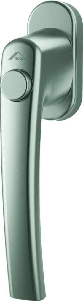 ROTO Fenstergriff RotoLine, Druckknopf, mit Nocken, ohne Schrauben, Aluminium