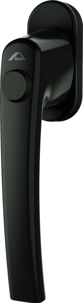 ROTO Fenstergriff RotoLine, Druckknopf, mit Nocken, ohne Schrauben, Aluminium