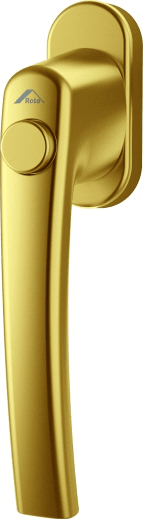 ROTO Fenstergriff RotoLine, Druckknopf, mit Nocken, ohne Schrauben, Aluminium