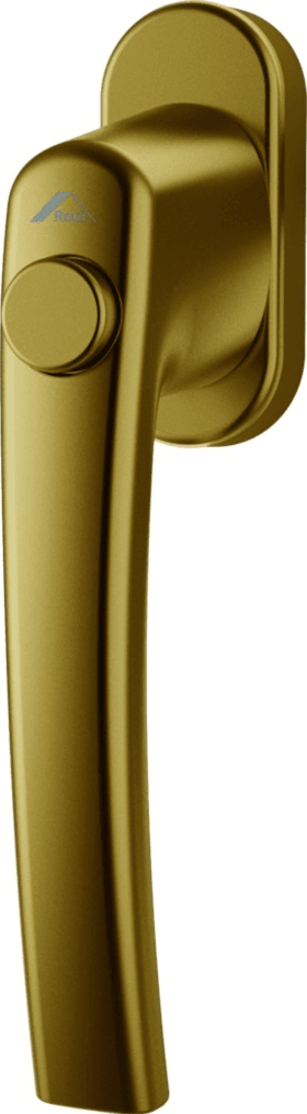 ROTO Fenstergriff RotoLine, Druckknopf, mit Nocken, ohne Schrauben, Aluminium