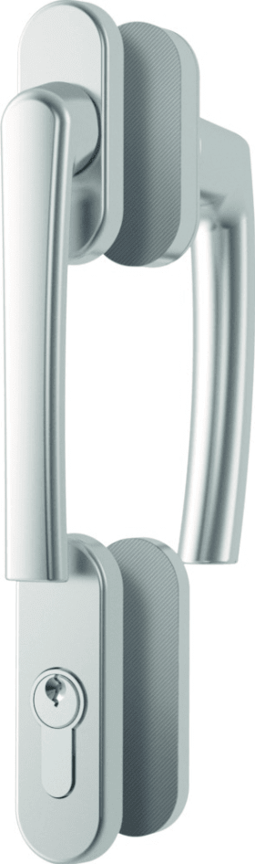 ROTO Griffgarnitur RotoLine, mit Rosetten, mit Schrauben, Aluminium