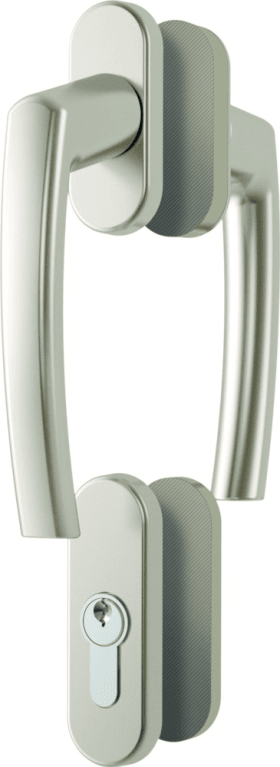 ROTO Griffgarnitur RotoLine, mit Rosetten, mit Schrauben, Aluminium