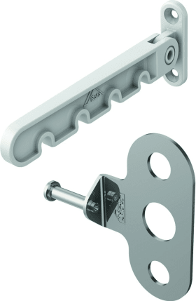 ROTO DK-Drehbegrenzer,  mit Winkel,  Kunststoff weiß