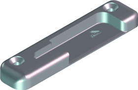 ROTO DK-Sicherheitsschließstück,  NT,  DIN Links,  Zinkdruckguss,  silberfarbig