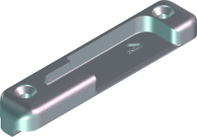 ROTO DK-Sicherheitsschließstück,  NT,  DIN Links,  Zinkdruckguss,  silberfarbig