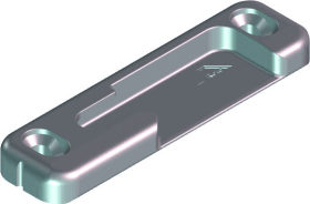 ROTO DK-Sicherheitsschließstück,  NT,  DIN Links,  Zinkdruckguss,  silberfarbig