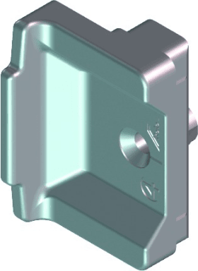 ROTO Mittelschließer NT Nr.15, Zinkdruckguss