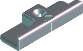 ROTO Schließstück NT Nr.256, K, für Spaltlüfter, Zinkdruckguss