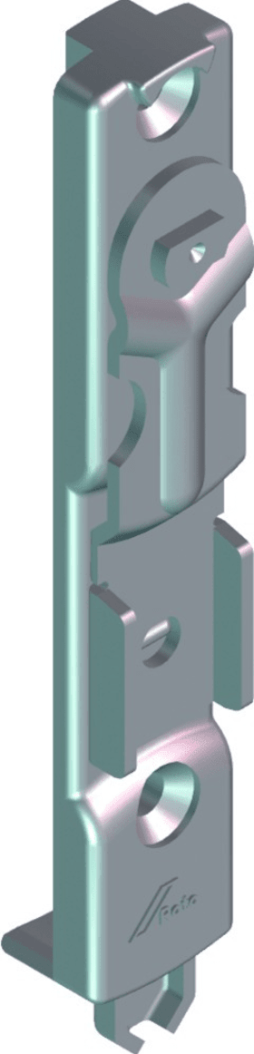 ROTO DK-Kantenriegel, NT, Euronut 7/8, Stahl verzinkt