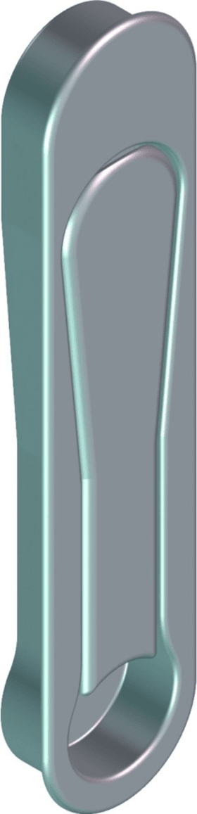 ROTO Griff Pop-up, InlineSliding, Tiefe 11mm, ohne Nocken, ohne Schrauben, Aluminium